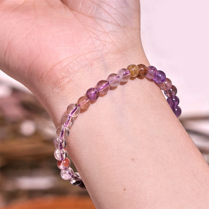 Buddhist Blessing Natural Purple Phantom Love Wisdom Bracelet