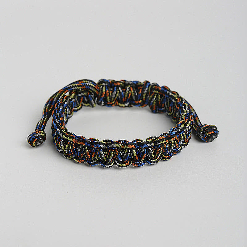 Buddhist Blessing Handmade Colorful Rope Braided Bracelet
