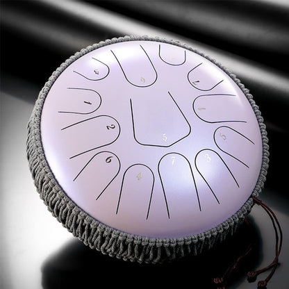 Buddhist Blessing Steel Tongue Drum Sound Healing Meditation Drum Kit 13 Note 12 Inch Percussion Instrument