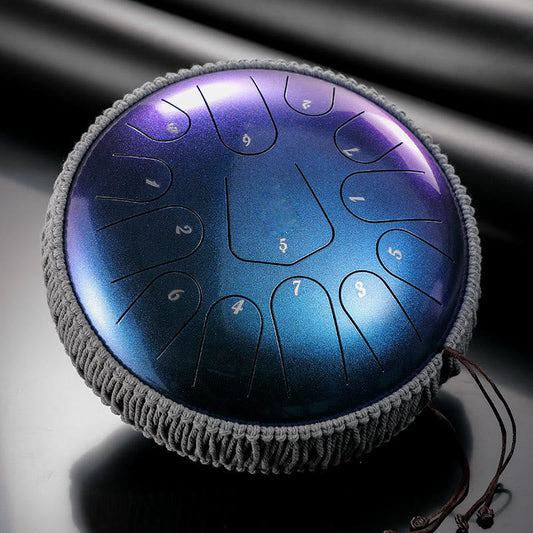 Buddhist Blessing Steel Tongue Drum Sound Healing Meditation Drum Kit 13 Note 12 Inch Percussion Instrument
