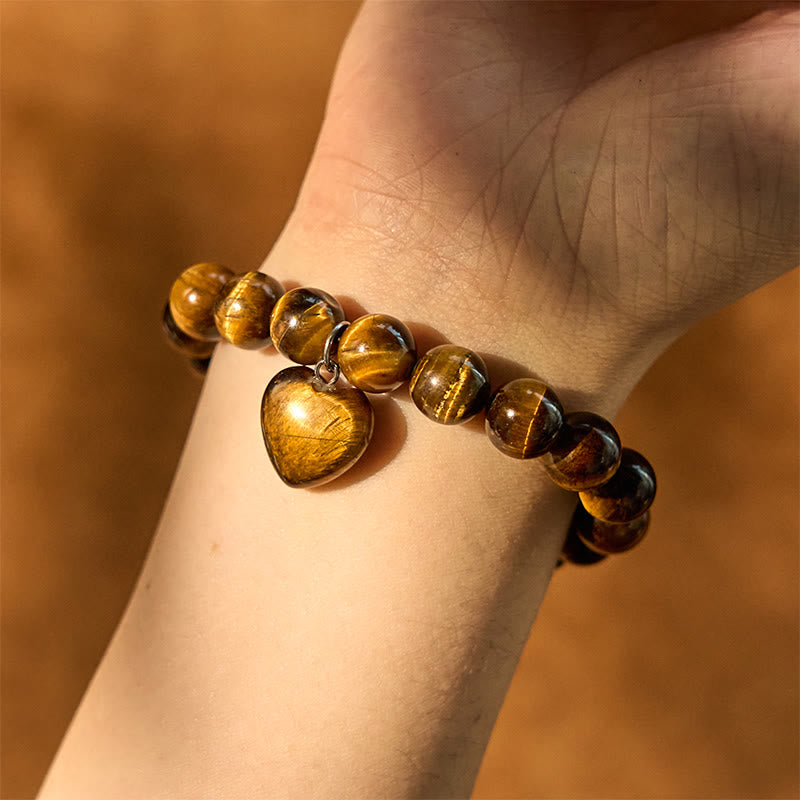 Buddhist Blessing Various Crystal Green Aventurine Love Heart Balance Bracelet