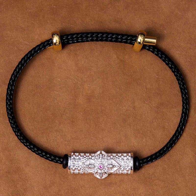 Buddhist Blessing Copper Luck Red String Bracelet