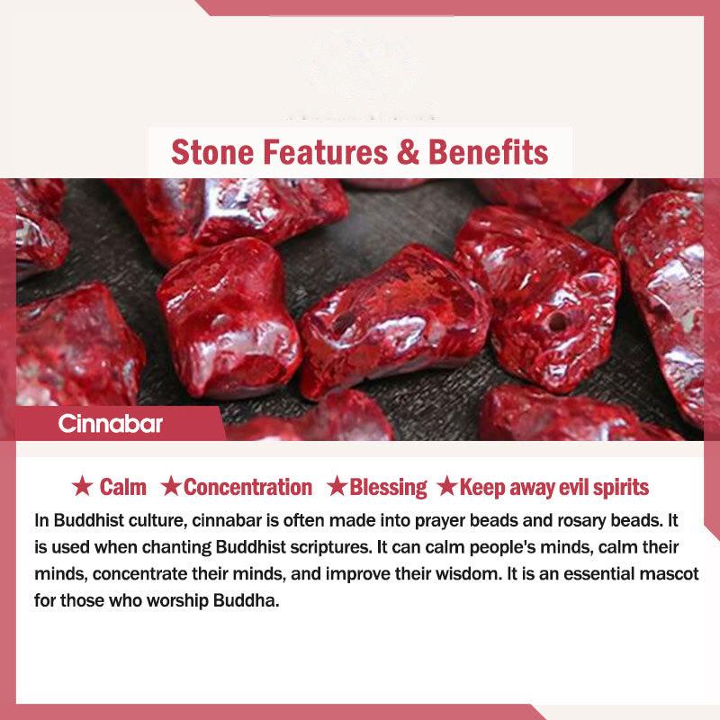 Buddhist Blessing Cinnabar Amitabha Calm Necklace Pendant