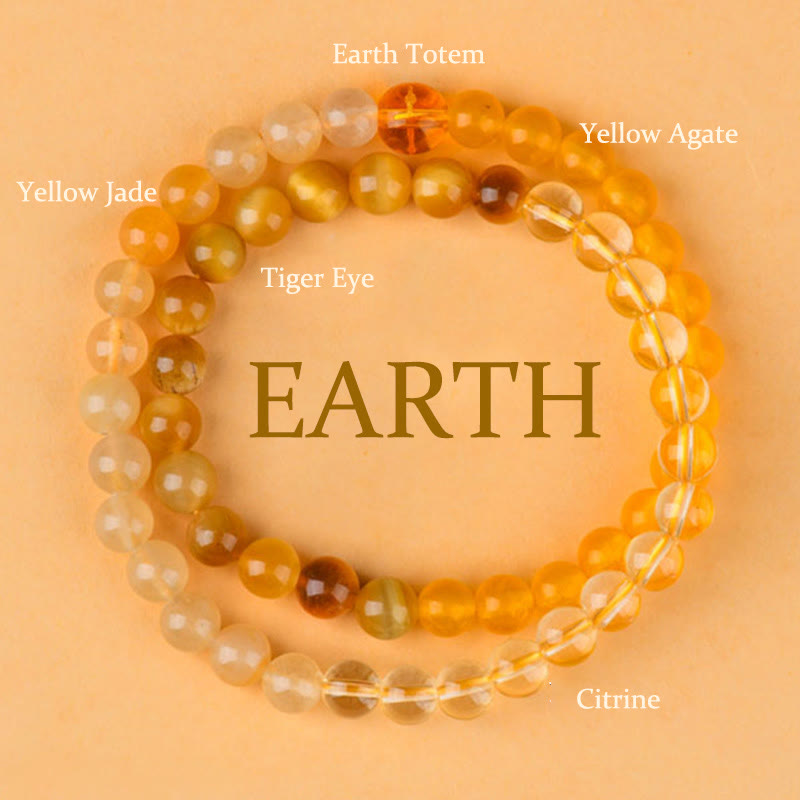 Buddhist Blessing Five Elements Various Agate Crystal Chalcedony White Crystal White Agate Luck Bracelet