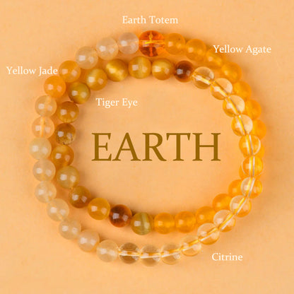Buddhist Blessing Five Elements Various Agate Crystal Chalcedony White Crystal White Agate Luck Bracelet