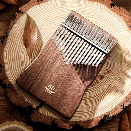 Buddhist Blessing Kalimba 17 Keys Thumb Piano Maple Acacia Sapele Wood Portable Finger Piano