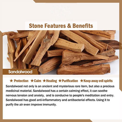 Buddhist Blessing Vintage Sandalwood Agathis Alba Ebony Wood Peltogyne Beads Healing Brooch