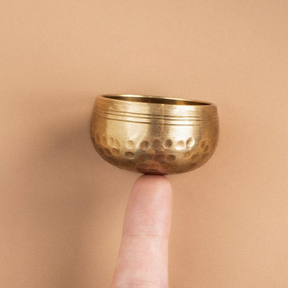 Buddhist Blessing Handmade Mini Small Singing Bowl for Healing and Meditation Sound Bowl Set 1.57*0.98 IN