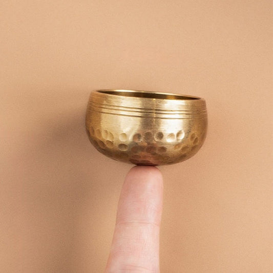 Buddhist Blessing Handmade Mini Small Singing Bowl for Healing and Meditation Sound Bowl Set 1.57*0.98 IN