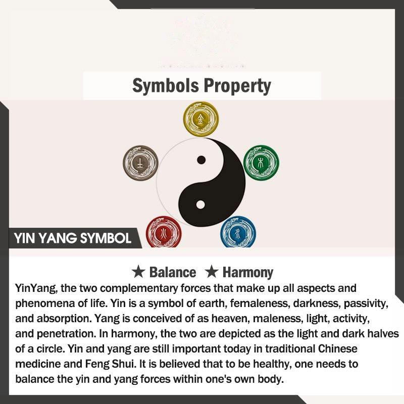 Buddhist Blessing Tibetan The Nine-word Mantra Yin Yang Pattern Titanium Steel Spinner Balance Ring