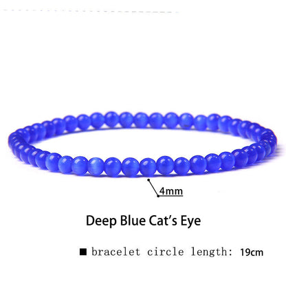 Buddhist Blessing 4mm Various Stone Crystal Mini Beads Healing Bracelet