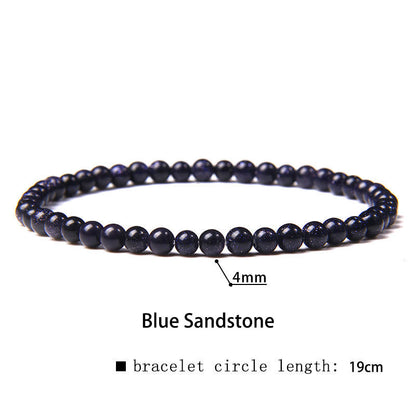 Buddhist Blessing 4mm Various Stone Crystal Mini Beads Healing Bracelet