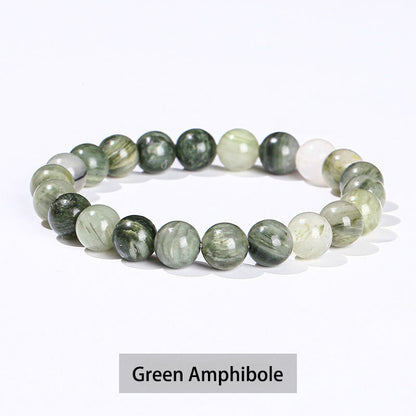 Buddhist Blessing Various Crystal Stone Amethyst Green Aventurine Rose Quartz Healing Bracelet