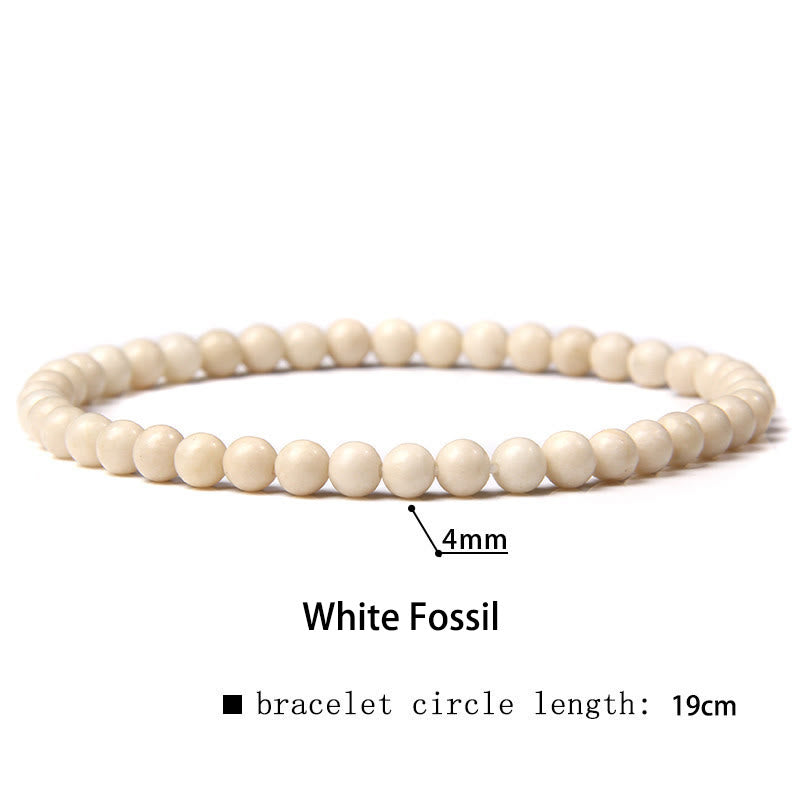 Buddhist Blessing 4mm Various Stone Crystal Mini Beads Healing Bracelet