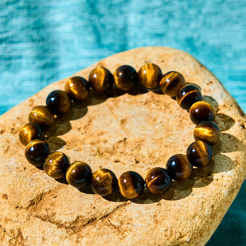 Buddhist Blessing Tiger Eye Strength Bracelet
