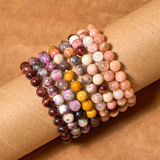 Buddhist Blessing Inspire Creativity Orange Red Series Passion Courage Bracelet