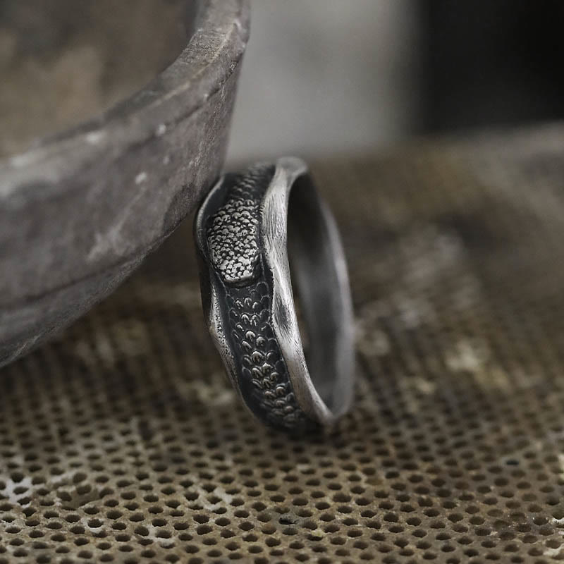 Buddhist Blessing 999 Sterling Silver Snake-shaped Year Of The Snake Protection Ring