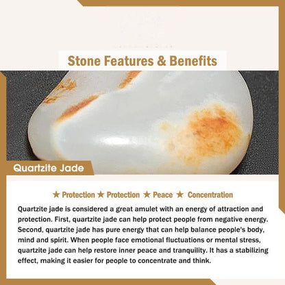 Buddhist Blessing Quartzite Jade Dyed Blue Beads Protection Bracelet