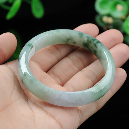 Buddha Stones Jade Luck Blessing Prosperity Bracelet Bangle