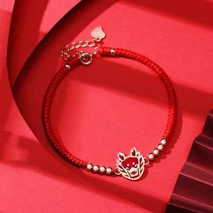Buddha Stones 12 Chinese Zodiac Lucky Red String Bracelet
