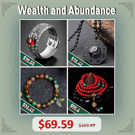Buddha Stones Gain Unexpected Wealth and Abundance Gift Set