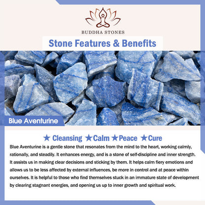 Buddha Stones Natural Crystal Blue Aventurine Healing Bracelet