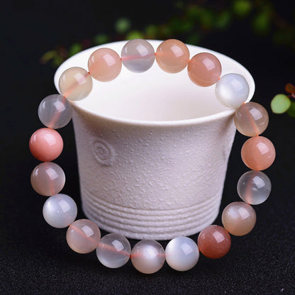 Buddha Stones Natural Moonstone Wealth Positive Bracelet