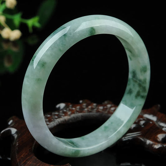 Buddha Stones Jade Luck Blessing Prosperity Bracelet Bangle