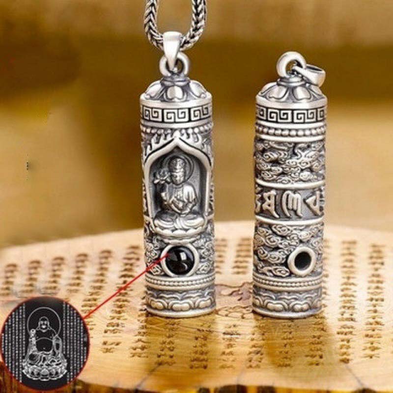 Buddha Stones Chinese Zodiac Natal Buddha Projection Prosperity Necklace Pendant
