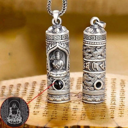 Buddha Stones Chinese Zodiac Natal Buddha Projection Prosperity Necklace Pendant