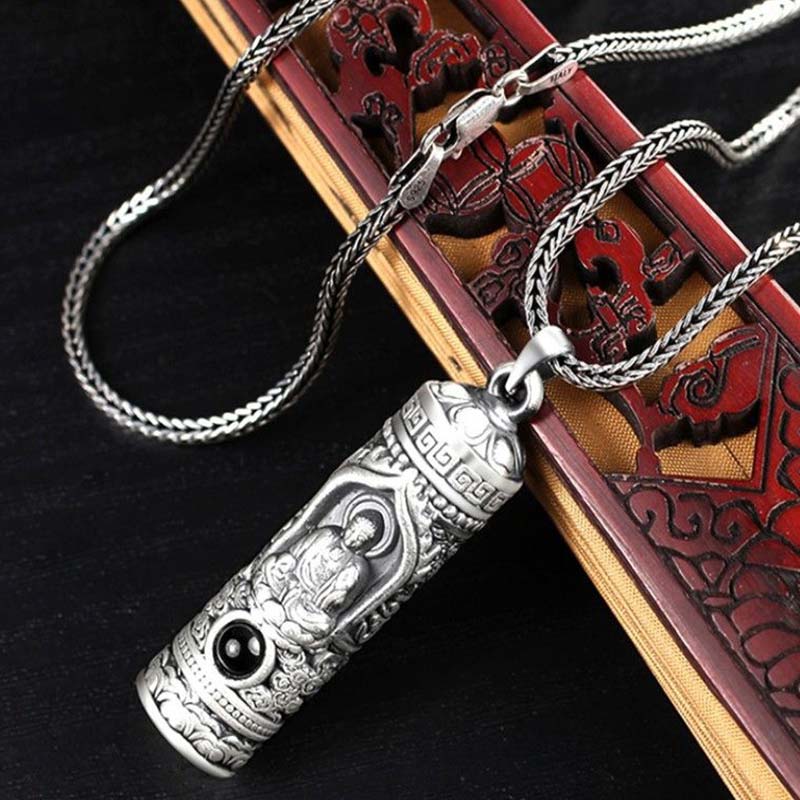 Buddha Stones Chinese Zodiac Natal Buddha Projection Prosperity Necklace Pendant