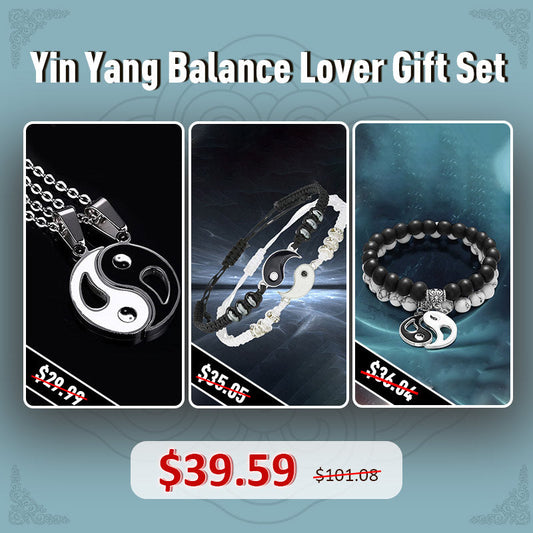 Buddha Stones Yin Yang Balance Lover Gift Set