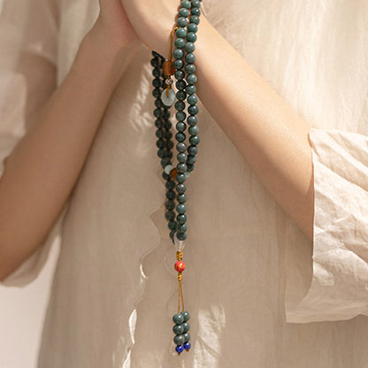 Buddha Stones 108 Beads Bodhi Seed Blessing Meditation Bracelet Mala