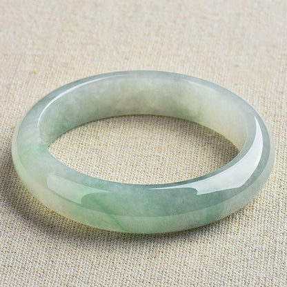 Buddha Stones Natural Jade Luck Healing Prosperity Bangle Bracelet