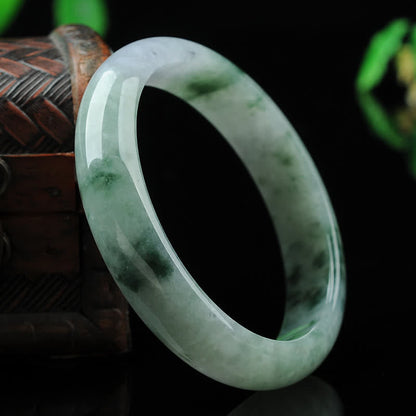 Buddha Stones Jade Luck Blessing Prosperity Bracelet Bangle