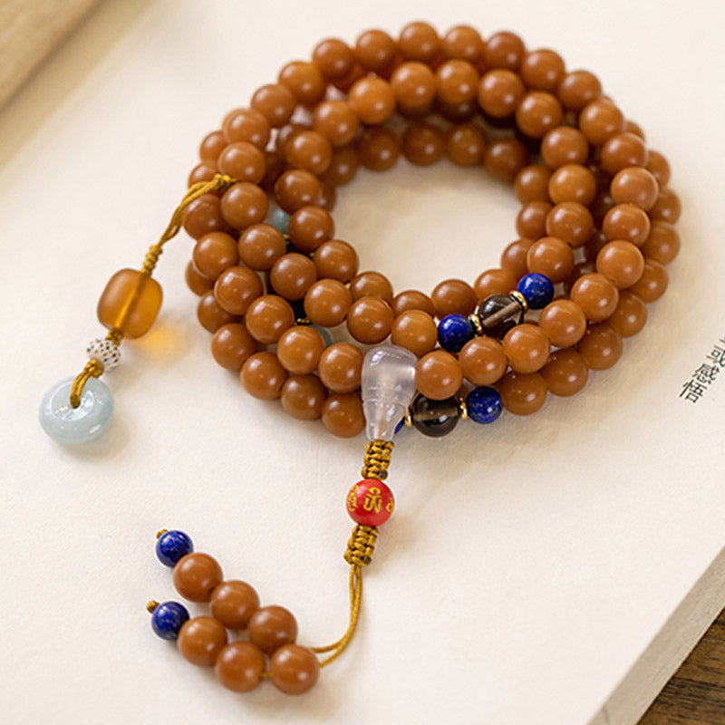 Buddha Stones 108 Beads Bodhi Seed Blessing Meditation Bracelet Mala