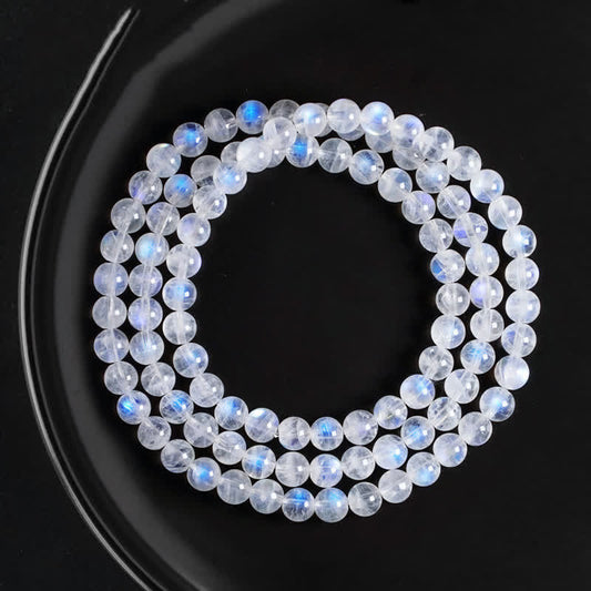 Buddha Stones Moonstone Healing Positive Bracelet